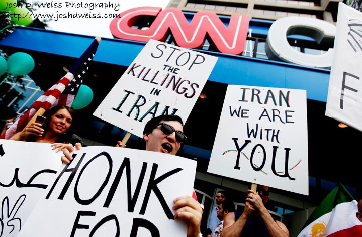 Iran protest at CNN