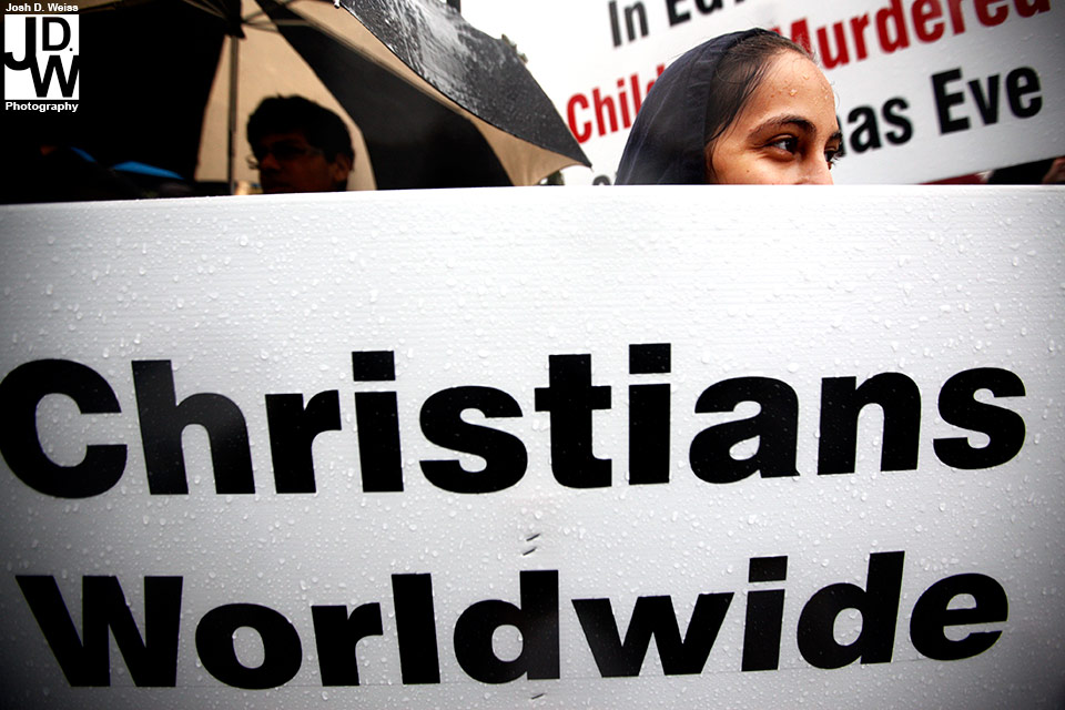 Coptic Christian Protest @ CNN