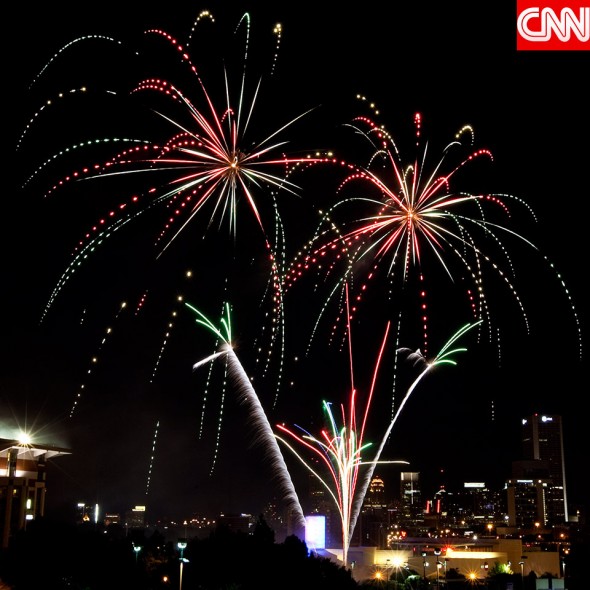 Fourth of July Fireworks Centennial Olympic Park Josh D. Weiss